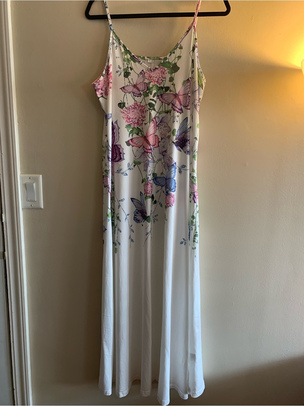 🦋Butterfly Maxi Dress Sundress — White Unbranded NWOT Never Worn - Picture 3 of 9